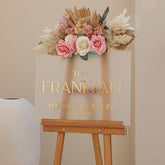 Personalized Gold Welcome Sign